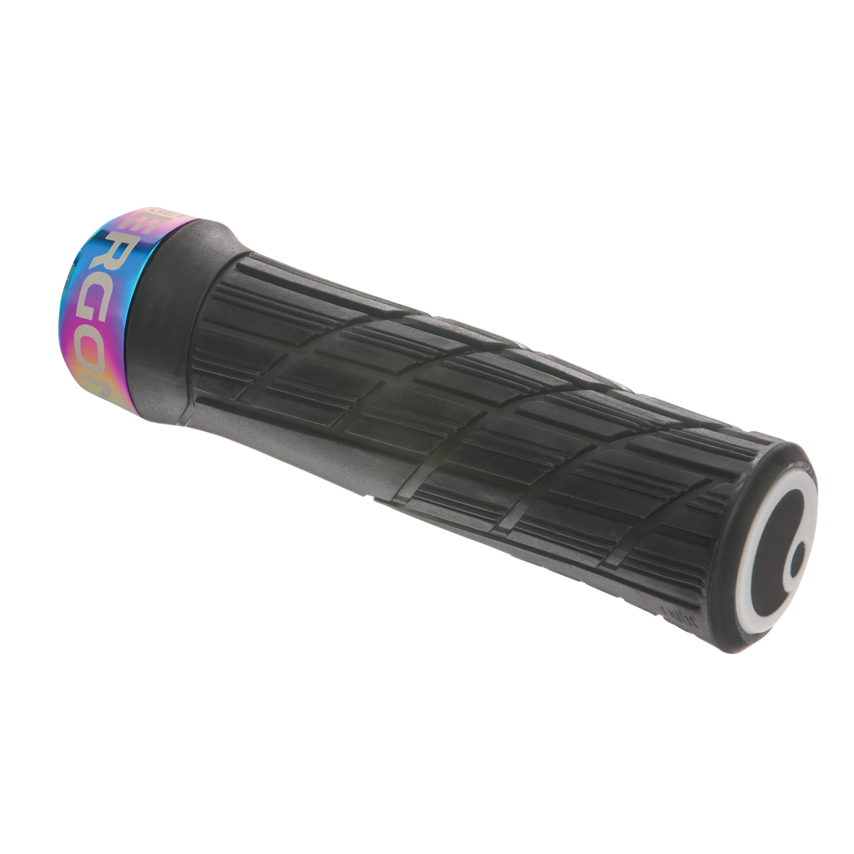 ERGON GE1 EVO Factory håndtag i sort Stealth Frozen med Oil Slick-låseringe