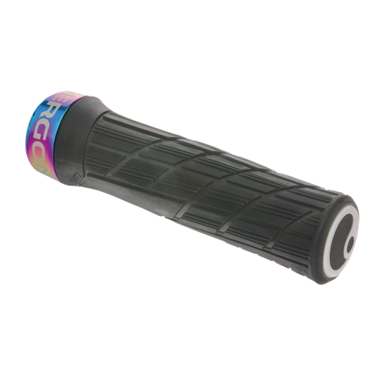 Ročaji ERGON GE1 EVO Factory Slim, ledeno črni, z objemkami Oil Slick
