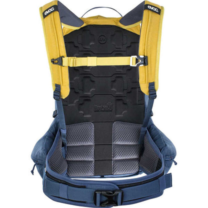 Plecak z ochraniaczem pleców EVOC TRAIL PRO 26L Żółty/Niebieski