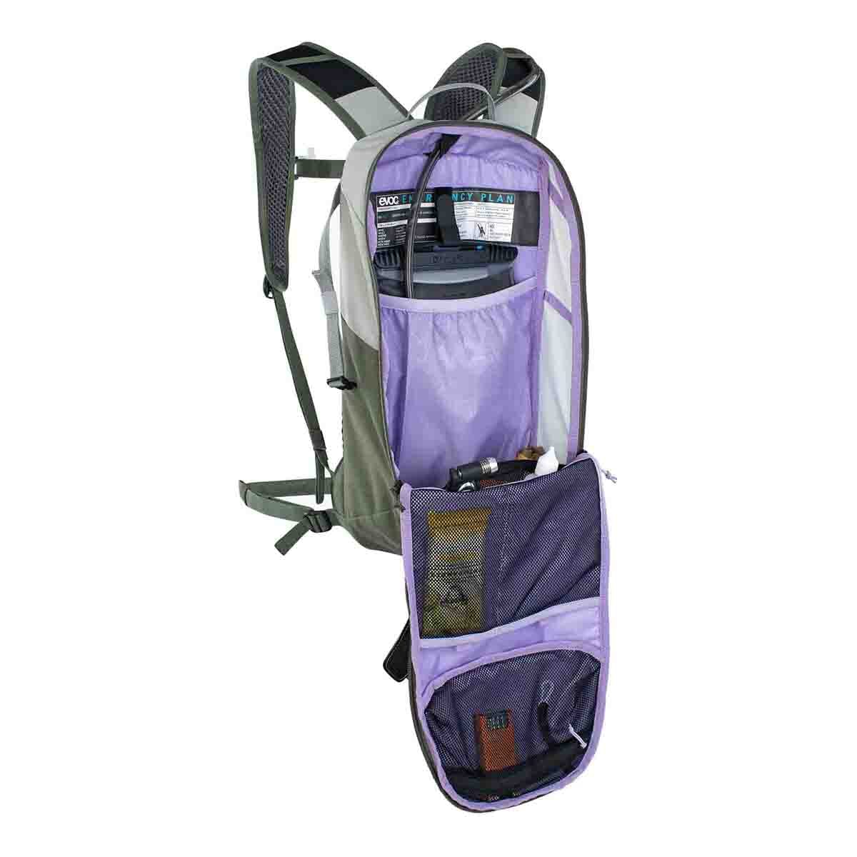 EVOC RIDE 8L Rucksack Grau/Kaki