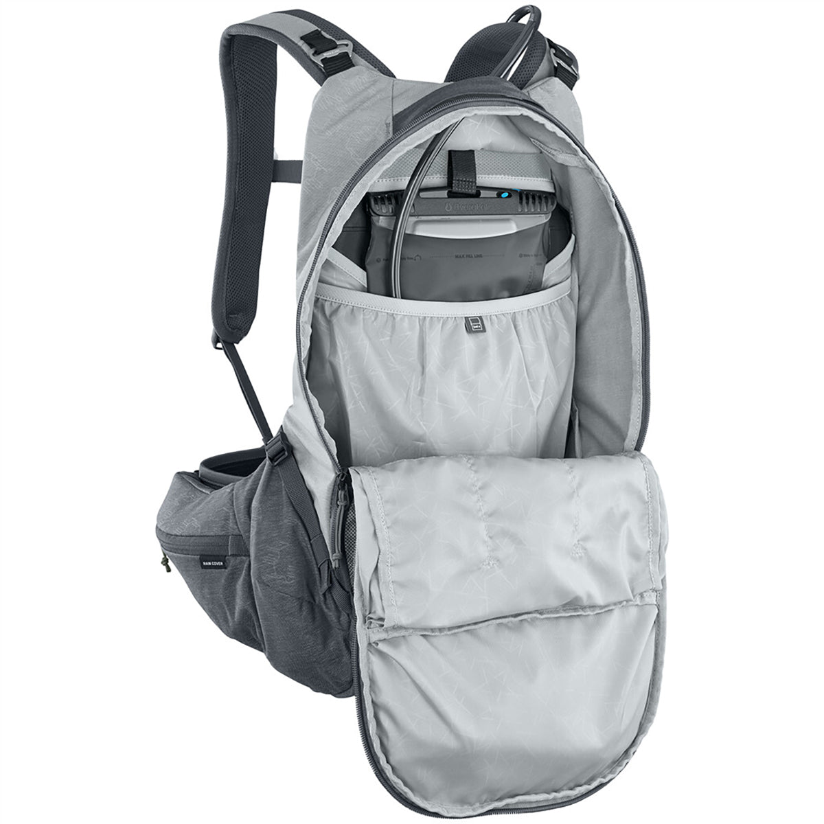 Sac à Dos avec Dorsale EVOC TRAIL PRO 16L Gris