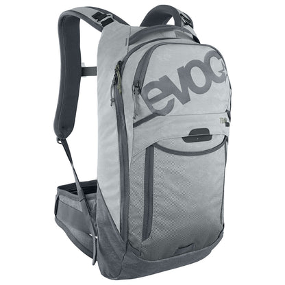 Backpack with Back Protector EVOC TRAIL PRO 10L Grey