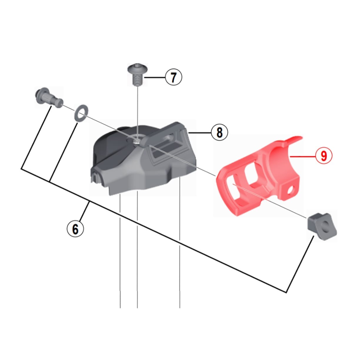 Mounting Bracket for SHIMANO XT SL-M8000I Speed Control Right #Y03K31000
