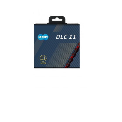 Catena 11V KMC DLC11 Nero/Rosso