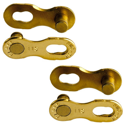 Schnellverschlüsse KMC 11R Ti-N Gold für KMC-Ketten 11V (x2)