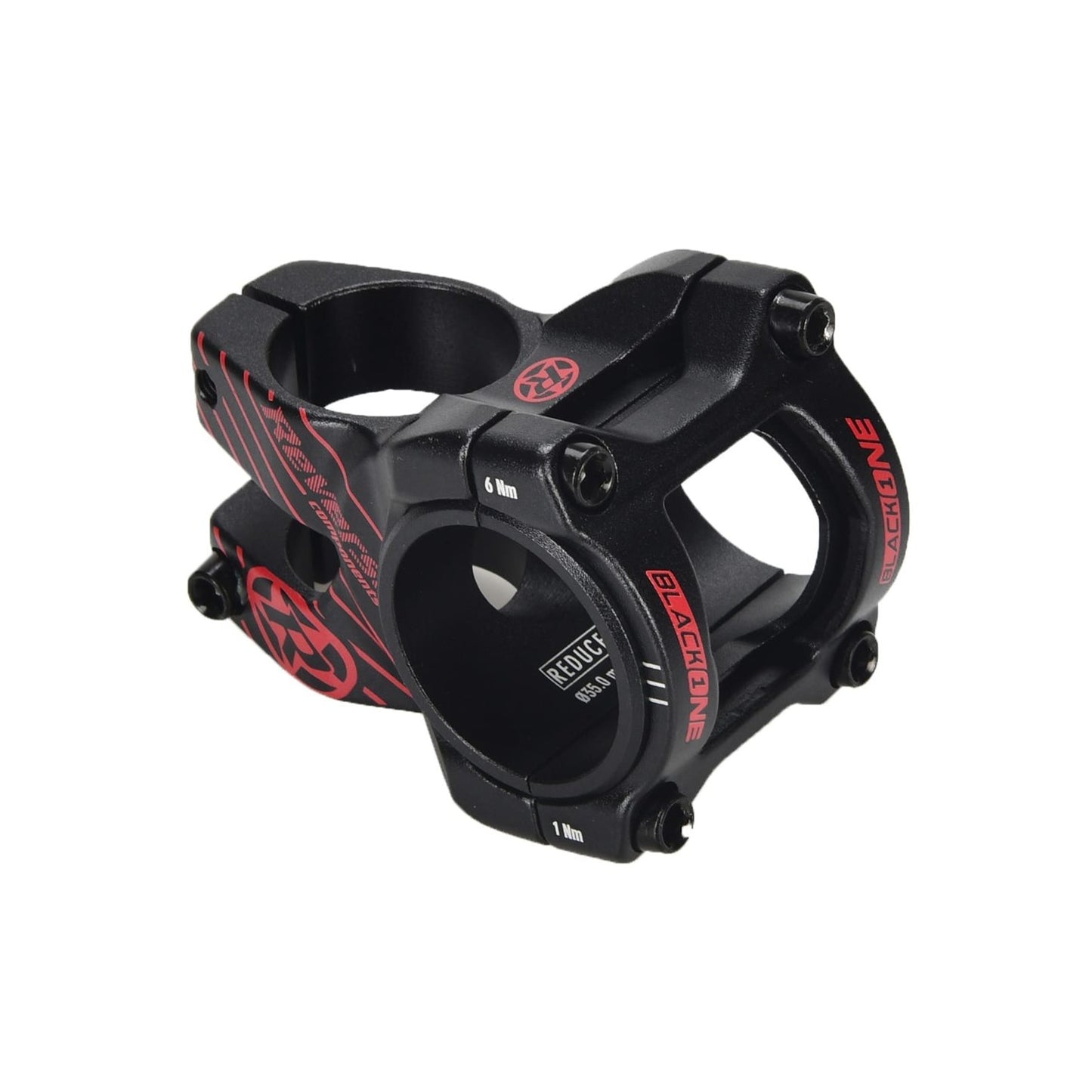 REVERSE COMPONENTS BLACK ONE D-2 Vorbau Schwarz/Rot