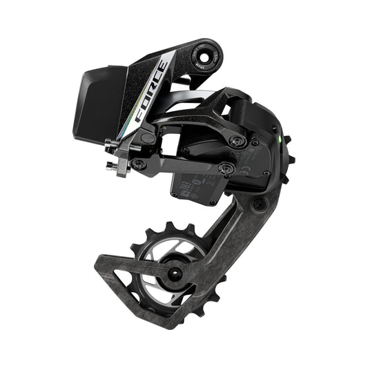 SRAM FORCE AXS E1 2x12-speed rear derailleur, max. 36 teeth (battery not included) – product view on a white background