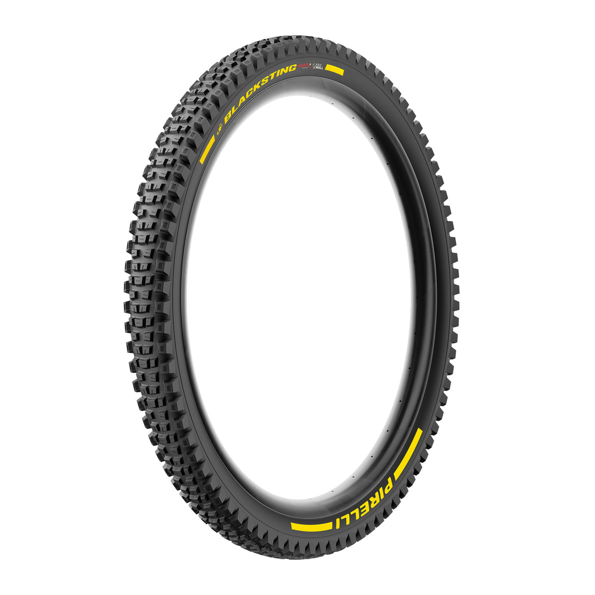Opona PIRELLI SCORPION BLACK STING 27.5x2.40 Soft ProWall Tubeless Ready, zwijana, czarno-żółta Team Edition