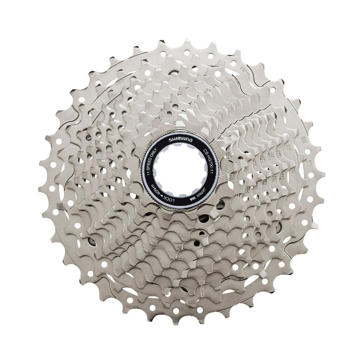 Cassette de 11 velocidades SHIMANO CS-HG700 – foto principal sobre fondo blanco