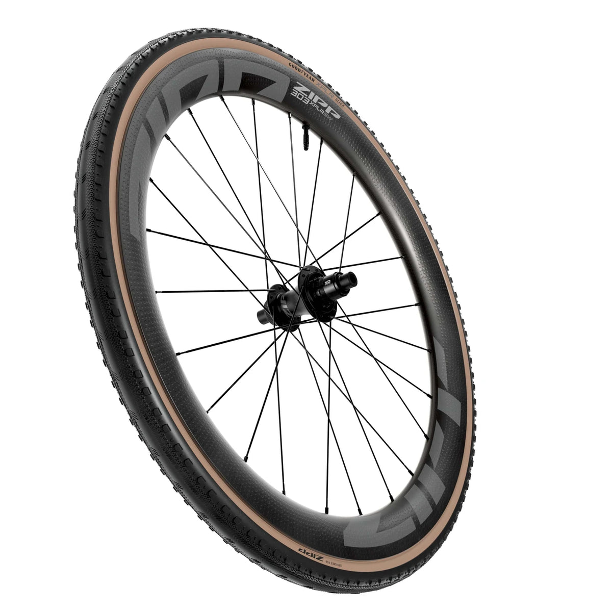 ZIPP GOODYEAR SLICK XPLR 700c Tubeless Ready Tyre Brown