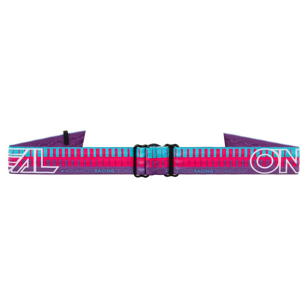 Máscara O'NEAL B-10 STRIPED Junior Rosa Pantalla Espejo Plata