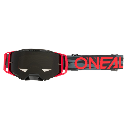 Masque O'NEAL B-33 ICTUS Noir/Rouge Écran Gris