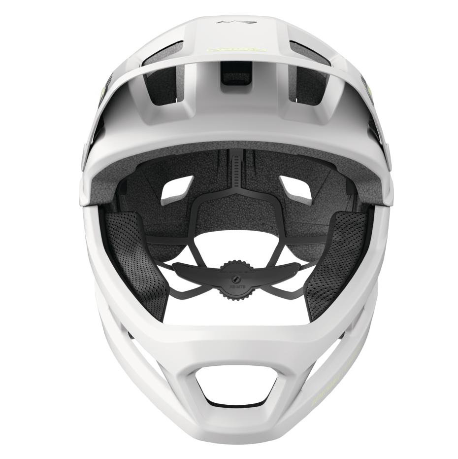 ABUS YOUDROP FF Junior MTB-hjälm Lemon Vit