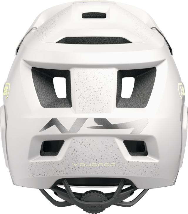 ABUS YOUDROP FF Junior MTB-hjälm Lemon Vit