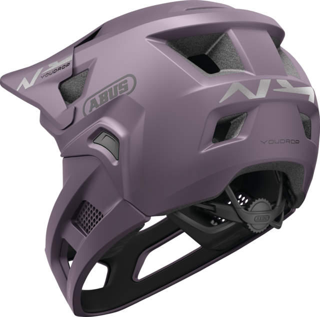 Casco MTB ABUS YOUDROP FF Junior Salt Violet