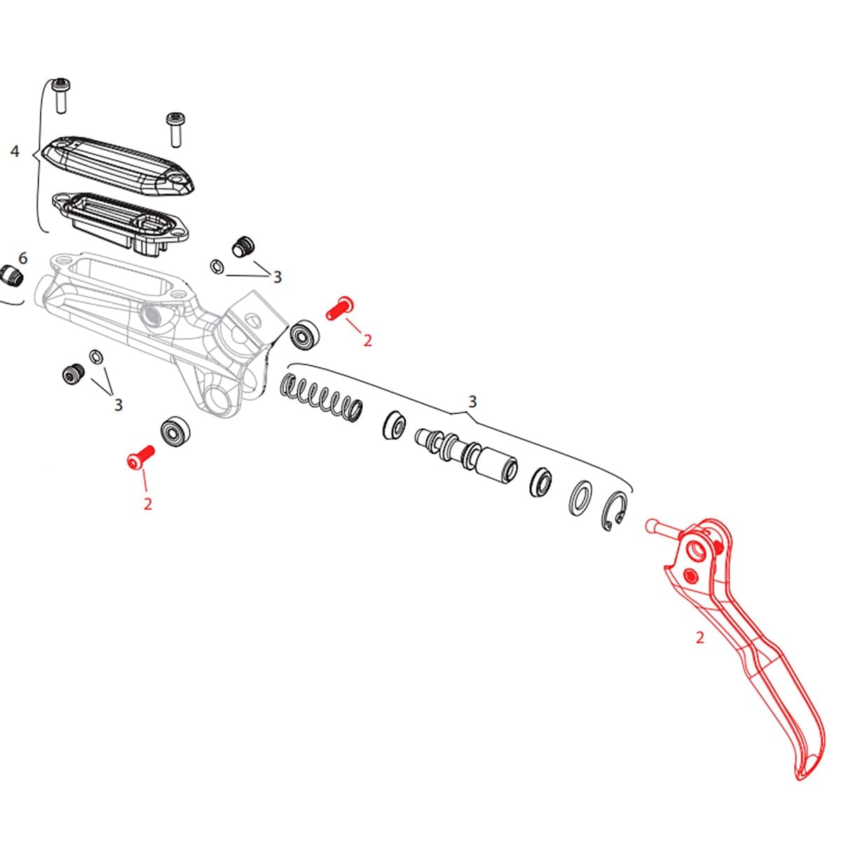 SRAM LEVEL ULTIMATE Carbon Brake Lever #11.5018.003.016