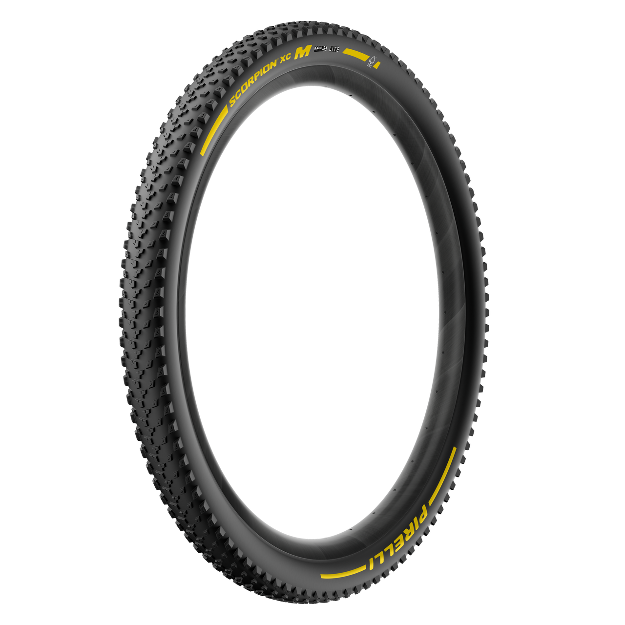 PIRELLI SCORPION RACE XC M Lite 29x2.40 Tubeless Ready Soft Sort/Gul Team Edition-dæk