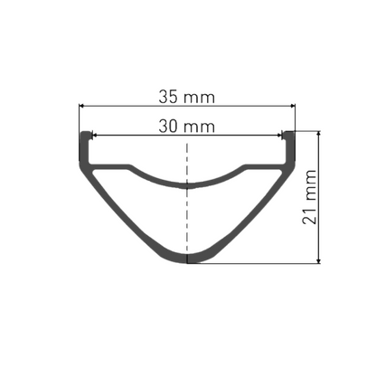 Πίσω Τροχός DT SWISS HX 1700 SPLINE 30 mm 29" 12x148 mm Boost