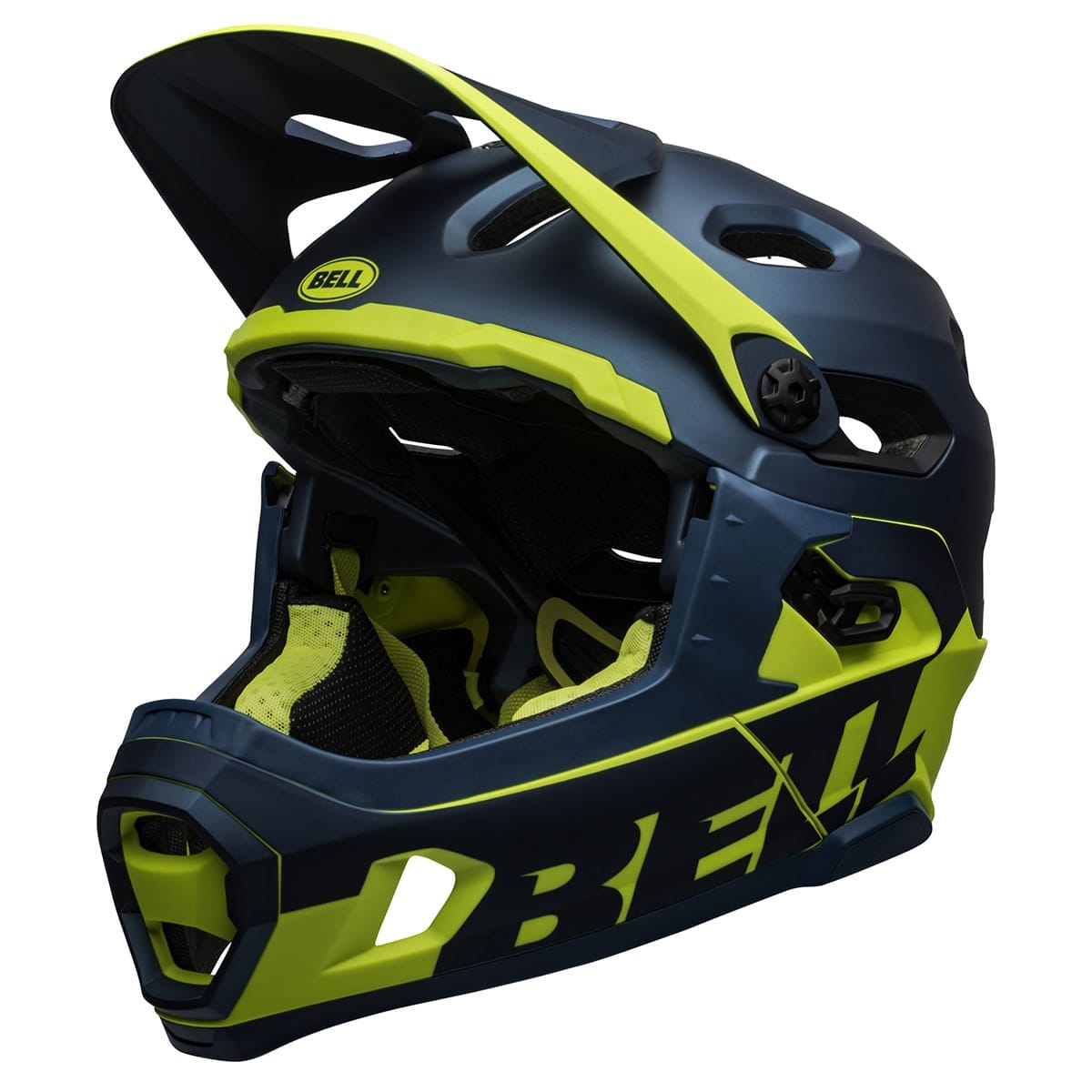 BELL SUPER DH MIPS MTB přilba modrá/žlutá