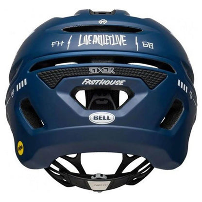 Kask MTB BELL SIXER MIPS FAST HOUSE Niebieski/Biały