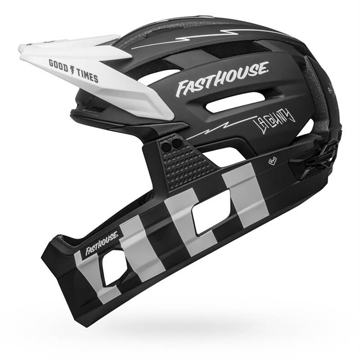 BELL SUPER AIR R MIPS FAST HOUSE MTB-hjälm Svart/vit