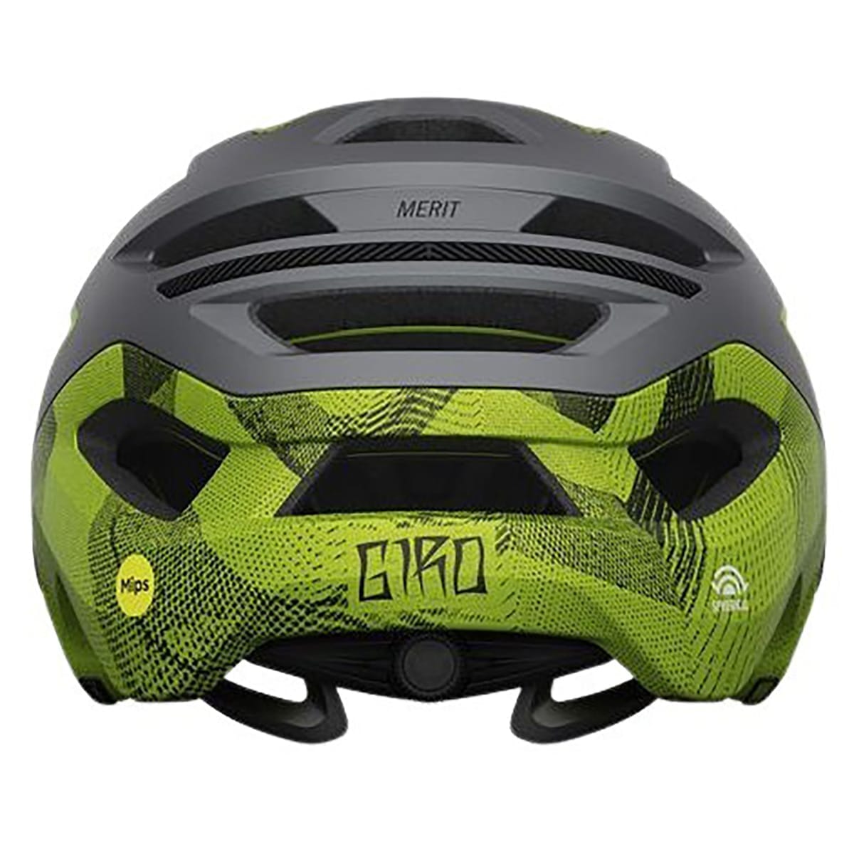 GIRO MERIT SPHERICAL MTB-hjälm Grå/Gul