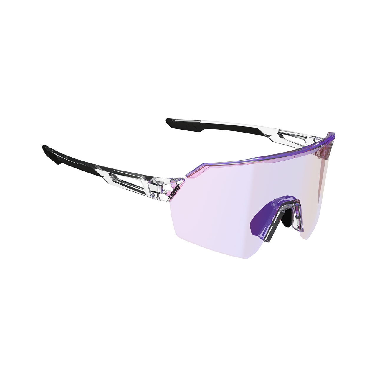 LEATT RIDEVIZ LITE LARGE Brille Transparent Iriz Crystal Fuschia Glas