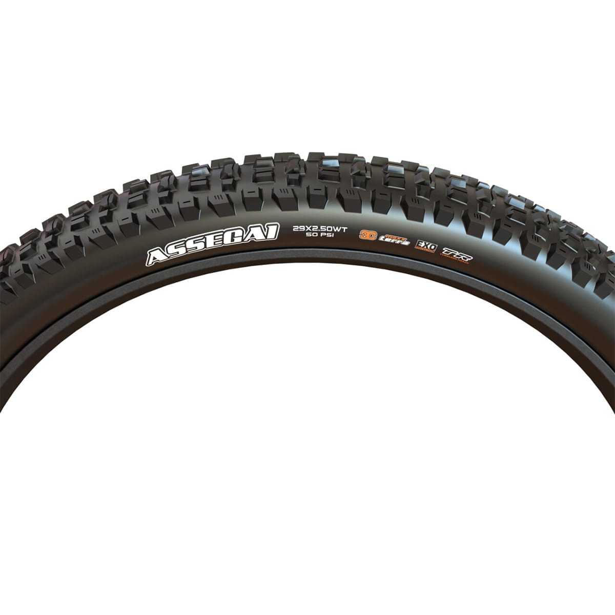 MAXXIS ASSEGAI 29x2.50 WT BikePark DH Tubeless Ready Rigid Sort dæk