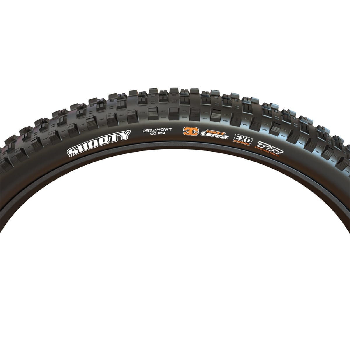 MAXXIS SHORTY 29x2.40 WT DH 3C MaxxGrip Tubeless Ready Soft Black-däck