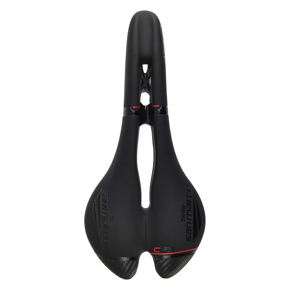Saddle SELLE SAN MARCO ASPIDE CARBON FX OPEN FIT NARROW Carbon rails