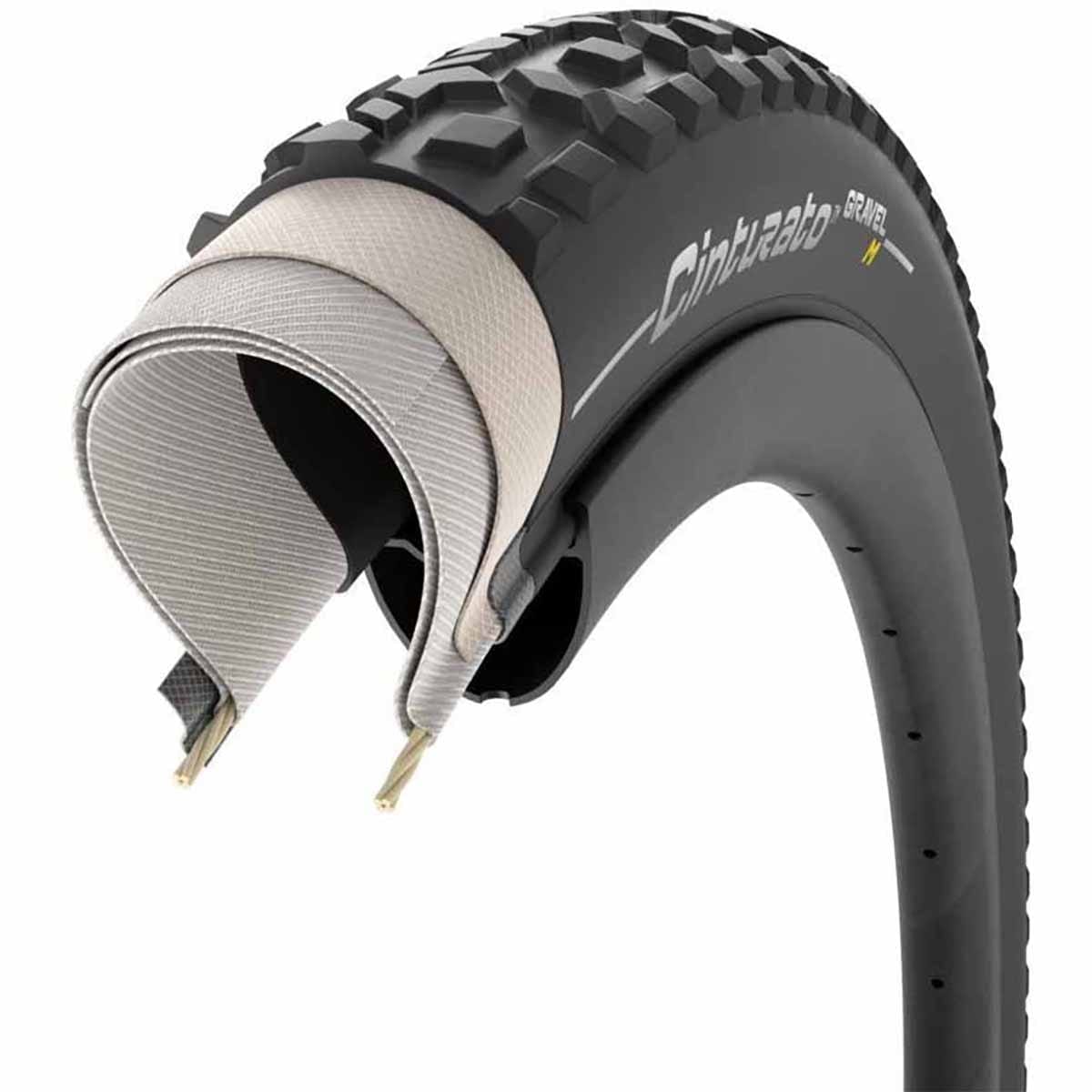 PIRELLI CINTURATO GRAVEL M 700x40c Tubeless Ready Sort dæk