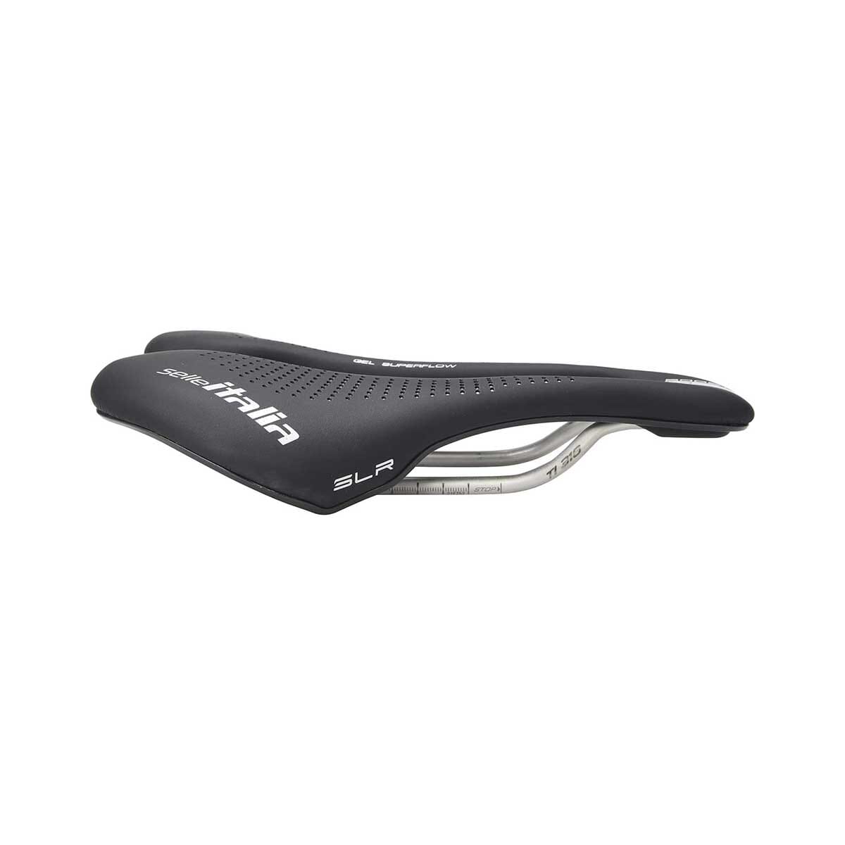 Sadel SELLE ITALIA MAX SLR BOOST GEL TI316 SUPERFLOW 155 mm skenor TI316