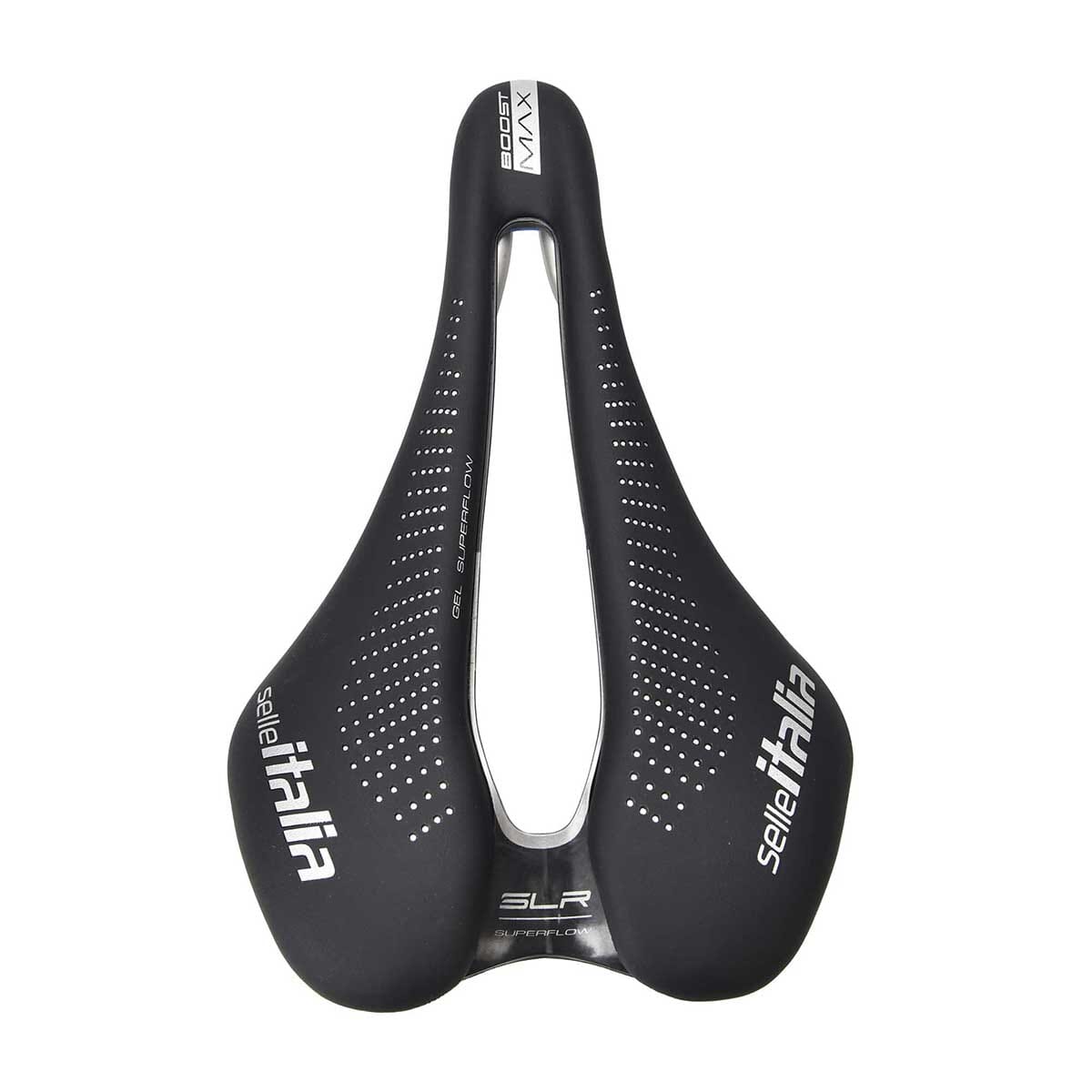 Sadel SELLE ITALIA MAX SLR BOOST GEL TI316 SUPERFLOW 155 mm skenor TI316