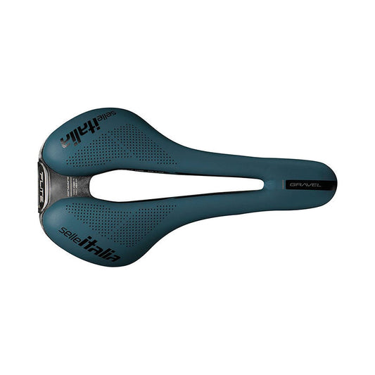 Sadel SELLE ITALIA FLITE BOOST GRAVEL SUPERFLOW S Skenor TI316 Blå