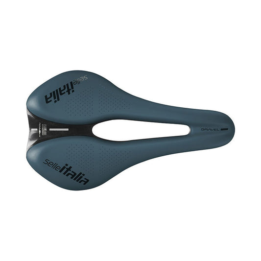 Sillín SELLE ITALIA NOVUS BOOST EVO GRAVEL SUPERFLOW TM L Rails Manganeso Azul
