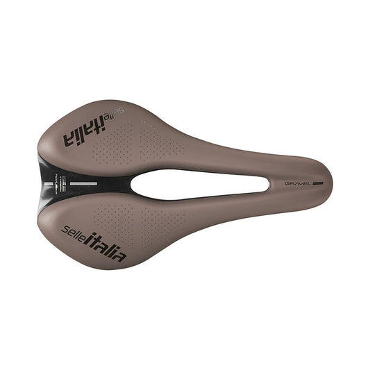 Sillín SELLE ITALIA NOVUS BOOST EVO GRAVEL SUPERFLOW TM L Rails Manganeso Marrón