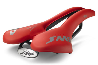 Selim SMP VT30 Largura 155mm Rails Aço Vermelho