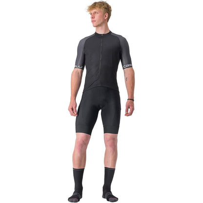 CASTELLI ENTRATA VI Short Sleeve Jersey Black/Grey/Ivory