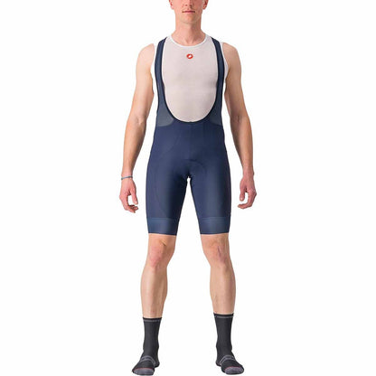 Korte Bretelsbroek CASTELLI ENTRATA 2 Blauw