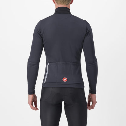 CASTELLI ENTRATA THERMAL Long Sleeve Jersey Black/Red