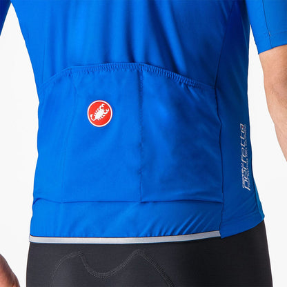 CASTELLI PERFETTO RoS 2 WIND -lyhythihainen pyöräilypaita sininen