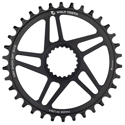 Tarcza Mono WOLF TOOTH BOOST 12V Shimano Direct Mount Offset 3mm Czarna