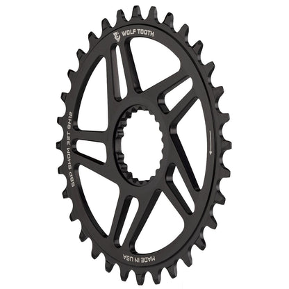 Tarcza Mono WOLF TOOTH BOOST 12V Shimano Direct Mount Offset 3mm Czarna