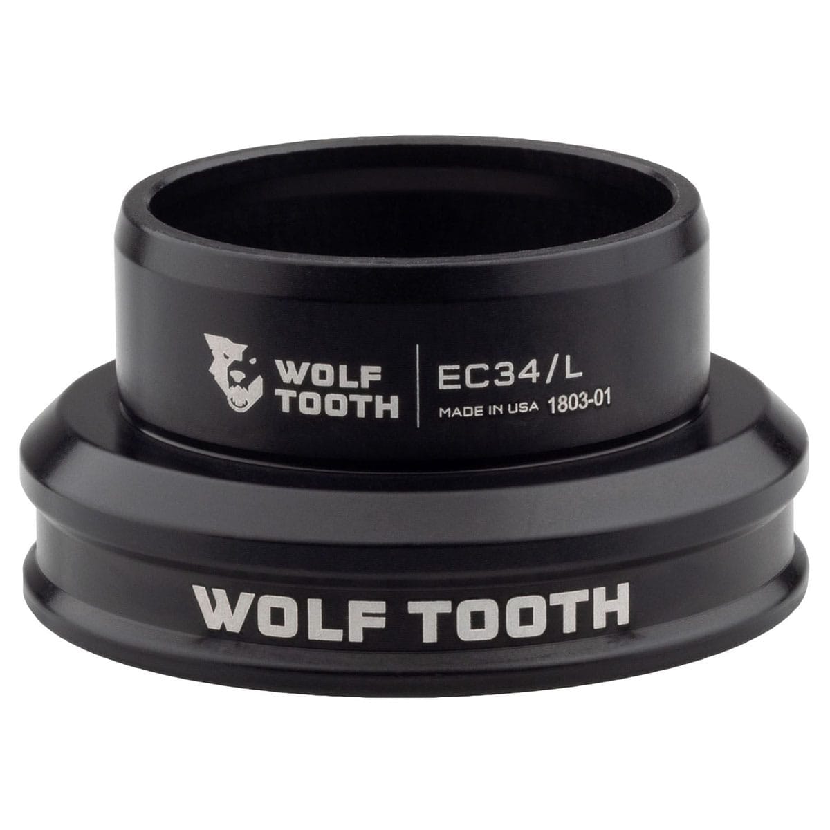 Low bowl for WOLF TOOTH 1"1/8 EC34 External Headset Black