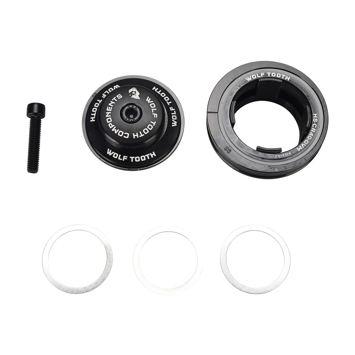 WOLF TOOTH PREMIUM External Semi-Integrated Headset Angleset 1° Long ZS44/EC49 Black