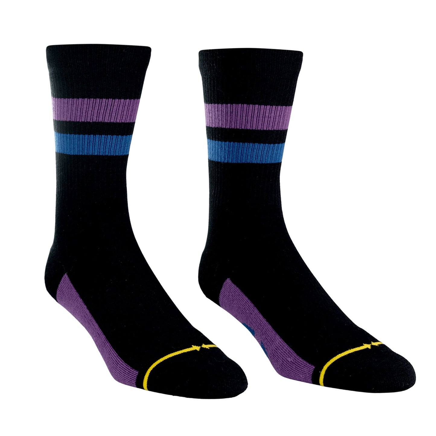 MERGE4 REPREVE SUBLTE GRAPE BLACK strømper