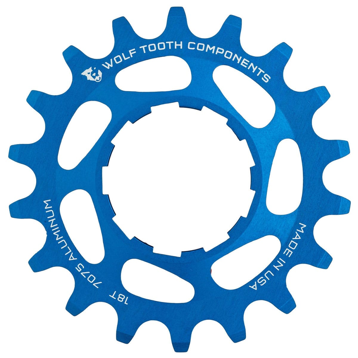 Ritzel Single Speed WOLF TOOTH Alu Blau