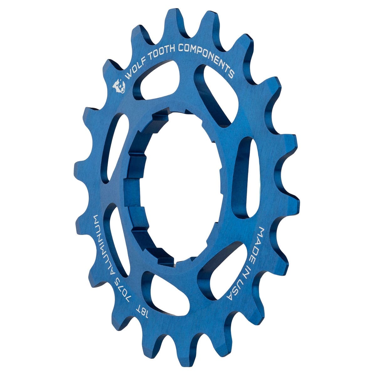 Ritzel Single Speed WOLF TOOTH Alu Blau