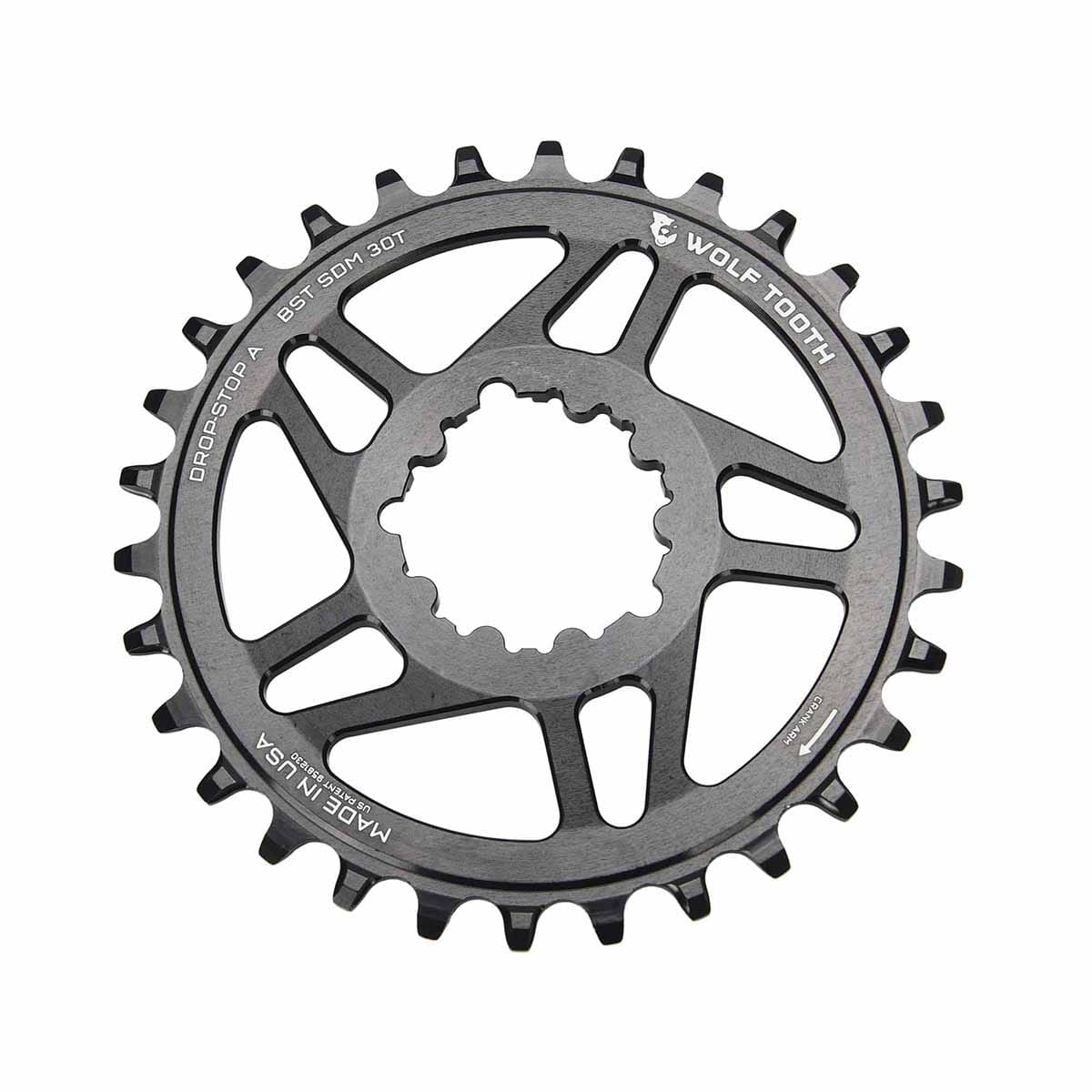 Plateau Mono WOLF TOOTH BOOST 10/11/12V Sram Direct Mount Offset 3mm Black