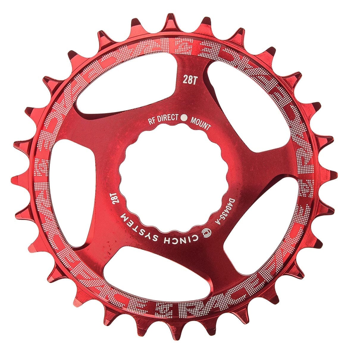 Mono RACE FACE NARROW WIDE 9/10/11/12V Cinch Direct Mount Red